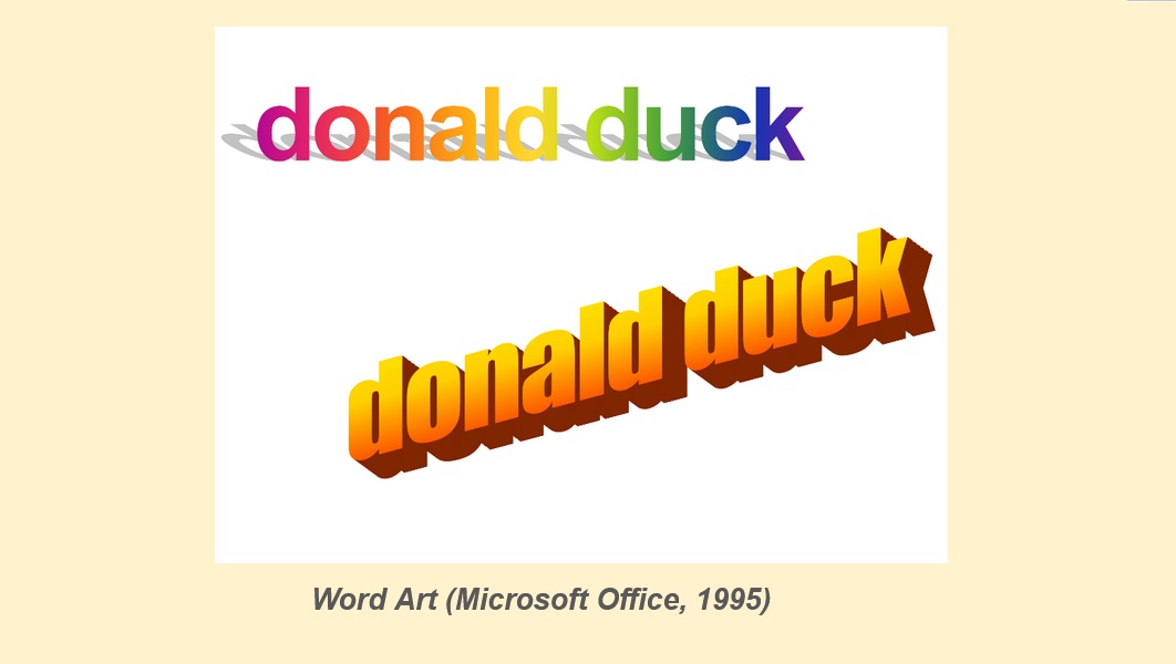 Word art.
