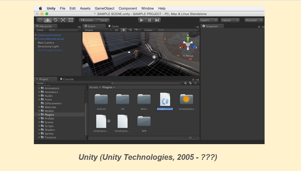 Image of the Unity game engine