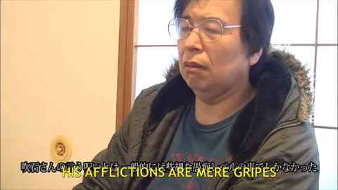 HIS AFFLICTIONS ARE MERE GRIPES